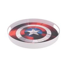 Marvel Eat The Universe Round Captain America Shield Serving Tray Marvel Eat The Universe