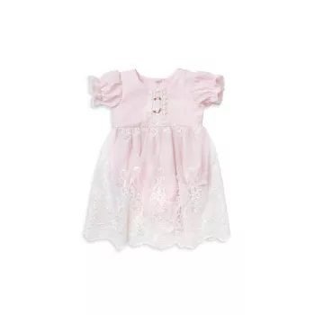Baby Girl's Sophia Lace-Trimmed Dress &amp; Bloomers Set Haute Baby