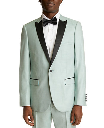 Men's Slim-Fit Tuxedo Jacket Paisley & Gray