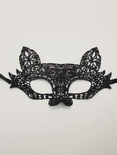 Кружевная карнавальная маска для глаз SHEIN