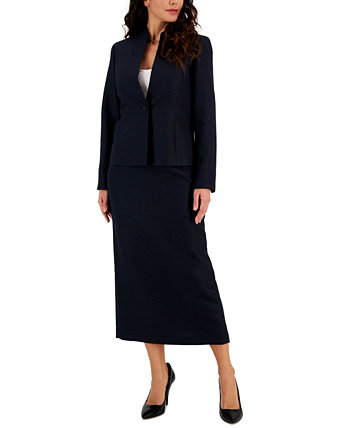 Женский мерцающий твидовый костюм с юбкой, обычные и миниатюрные размеры Le Suit