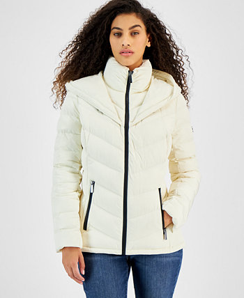 Женское пуховое пальто Petite с капюшоном, созданное для Macy's Michael Kors