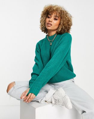 Ярко-зеленый свитер с высоким воротником Threadbare Chloe Threadbare