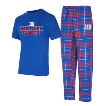 Men's Concepts Sport  Royal/Red New York Giants Vector T-Shirt & Flannel Pants Sleep Set Unbranded