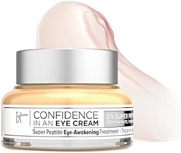 IT Cosmetics Confidence in an Eye Cream, Anti Aging Eye Cream for Dark Circles, Crow's Feet, Lack of Firmness & Dryness, 48HR Hydration with 2% Super Peptide Concentrate, for Day + Night IT Cosmetics