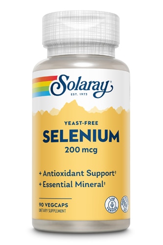 Селен - 200 мкг - 90 капсул - Solaray Solaray