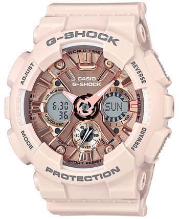 Женские аналогово-цифровые часы Blush S Peach Resin Strap 46mm GMAS120MF-4A G-Shock
