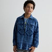 Boys 8-20 Hurley Patterned Polar Fleece Shacket Hurley