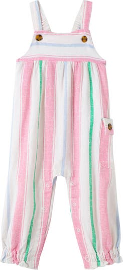 Stripe Pocket Linen Blend Jumpsuit Habitual