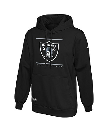 Men's New Era Black Las Vegas Raiders Combine Authentic Rise Pullover Hoodie