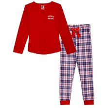 Sleep On It Girls 2-piece Brushed Jersey Pajama Set Sleep On It