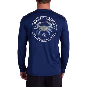 Синяя солнцезащитная рубашка с длинными рукавами Crabber Salty Crew