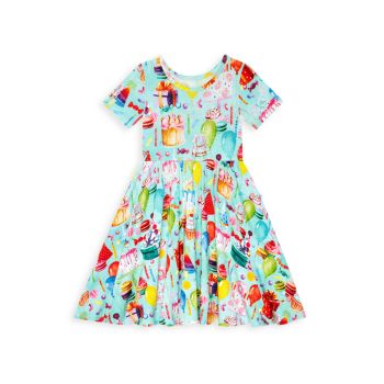 Маленькая девочка &amp;amp; платье для девочки с днем рождения Posh Peanut