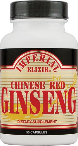 Китайский красный женьшень — 500 мг — 50 капсул Imperial Elixir