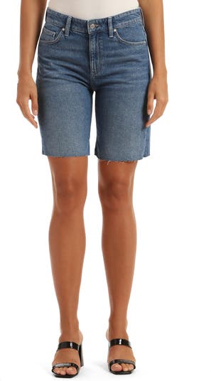 Jeans Gina High Waist Cutoff Bermuda Shorts Mavi