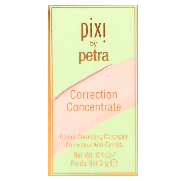 Корректирующий концентрат, корректирующий цвет консилер, осветляющий персиковый цвет, 0,1 унции (3 г) Pixi