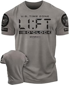 Workout Funny Mens Shirt, Lift-O'Clock, Lifting Gift T-Shirt Gymish Lifestyle