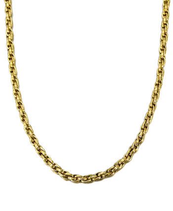 Колье-цепочка с тройным плетением длиной 22 дюйма, созданное для Macy's Esquire Men's Jewelry