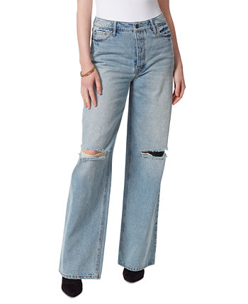 Женские широкие джинсы с необработанным краем Jessica Simpson