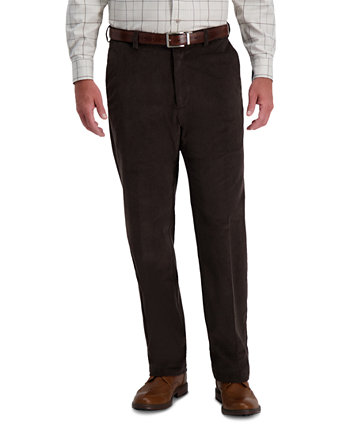 Мужские брюки классического кроя из эластичного вельвета HAGGAR