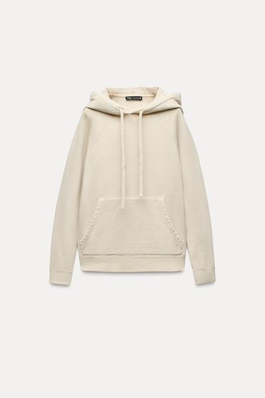 Женское Худи Zara WASHED HOODIE SWEATSHIRT ZARA