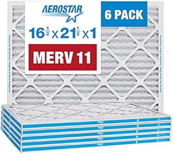 Воздушные фильтры сложной структуры 12x12x1 MERV 11, 6 штук, с высокой эффективностью фильтрации Aerostar