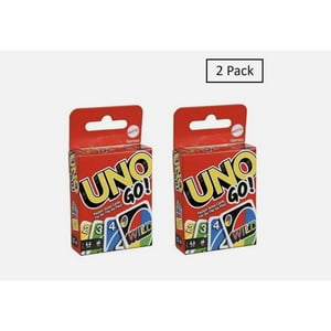 UNO GO! 2 Pack, Card Game for Kids Adults, Fun Mini Pocket-Sized Travel Set Coming soon