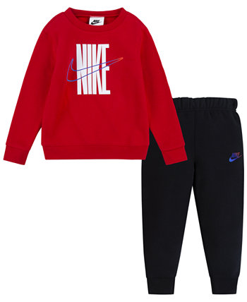 Флисовая толстовка и брюки для маленьких мальчиков, комплект из 2 предметов Nike