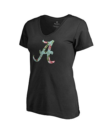 Женская черная футболка с v-образным вырезом Alabama Crimson Tide Lovely Fanatics