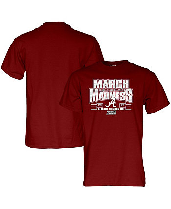 Футболка Crimson Alabama Crimson Tide 2023, женский баскетбольный турнир NCAA March Madness Blue 84
