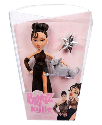 x Kylie Jenner Night Fashion Doll with Evening Gown, Pet Dog, and Poster Bratz