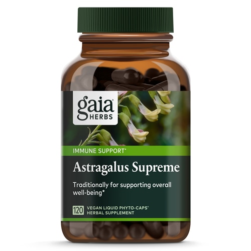 Astragalus Supreme -- 120 веганских жидких фито-капсул Gaia Herbs