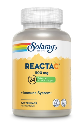 Reacta-C™ — 500 мг — 120 вегетарианских капсул Solaray