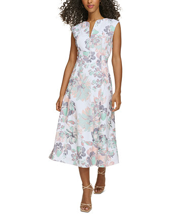 Женское платье с цветочным принтом Calvin Klein Calvin Klein