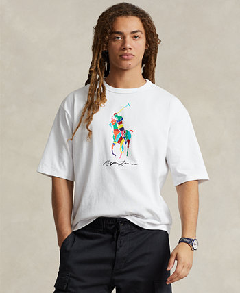 Мужская футболка с цветными блоками Big Pony Polo Ralph Lauren