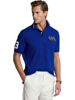 Сетчатая рубашка-поло с тройным пони классического кроя Polo Ralph Lauren