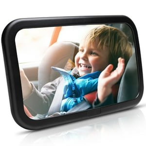 Baby Car Mirror for Baby, BUSATIA Seat Safely Monitor Infant Child in Rear Facing Seat, Wide View Shatterproof Adjustable Acrylic 360° for Backseat, Crash Tested and Certified for Safety BUSATIA