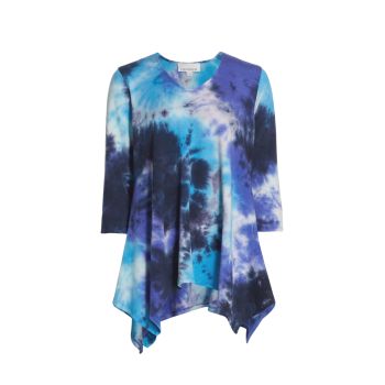 Tie-Dyed French Terry Swing Tunic Caroline Rose