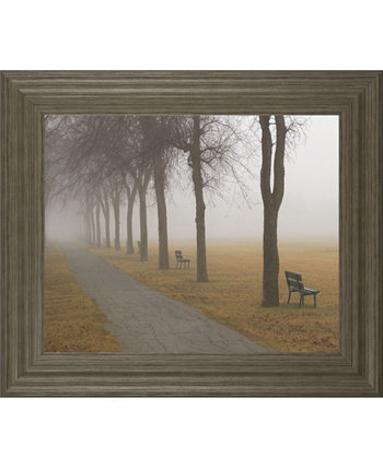 Туманный день от Кейта Левита, настенная живопись с принтом в рамке, 22 "x 26" Classy Art