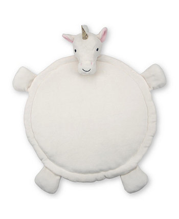 Unicorn Baby Play Mat with 3-Dimensional Head - White Lambs & Ivy
