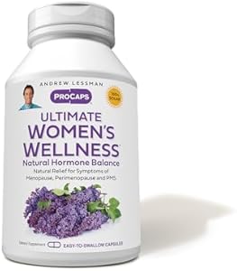 ANDREW LESSMAN Ultimate Women’s Wellness 30 Capsules - Naturally Relieves Menopause Symptoms, PMS, Perimenopause with Soy Isoflavones, EGCG, Cranberry, Indole-3-Carbinol. Easy to Swallow Capsules Andrew Lessman