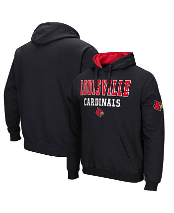 Мужской черный пуловер с капюшоном Louisville Cardinals Sunrise Colosseum