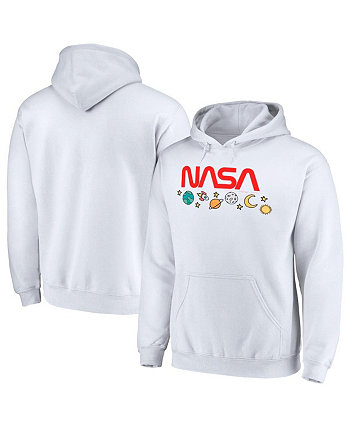 Мужской белый пуловер с капюшоном и рисунками НАСА Philcos