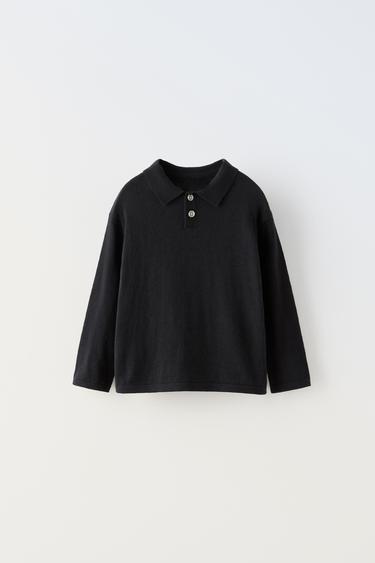  Полосатая Поло Zara BASIC PETER PAN COLLAR SHIRT ZARA