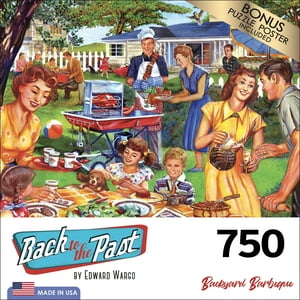 Cra-Z-Art Back to the Past 750-Piece Backyard Barbeque Adult Jigsaw Puzzle Cra-Z-Art