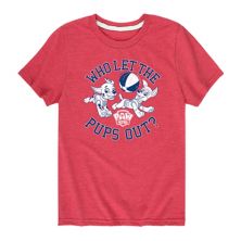 Boys 8-20 Paw Patrol Who Let Pups Out Graphic Tee Paw Patrol