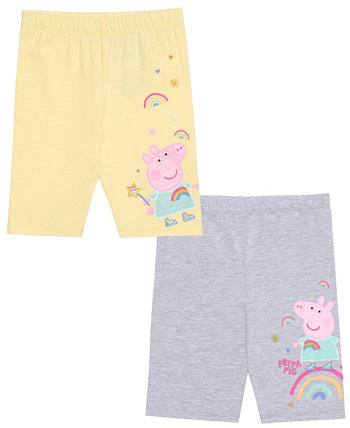 Байкерские шорты для девочек со свинкой Пеппой для малышей, упаковка из 2 шт. Evy of California