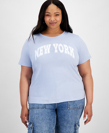 Женская Футболка Rebellious One Trendy Plus Size New York Graphic Rebellious One