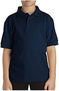 Dickies Boys' Short Sleeve Pique Polo Dickies