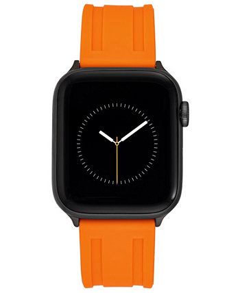 Мужской оранжевый силиконовый ремешок премиум-класса, совместимый с Apple Watch 42/44/45/Ultra/Ultra 2 Vince Camuto